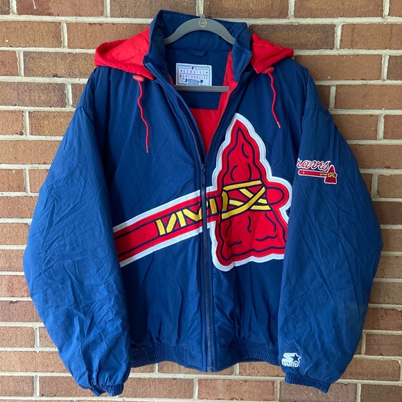 RARE Vintage Atlanta Braves World Series Starter Jacket Size Large - Picture 1 of 15